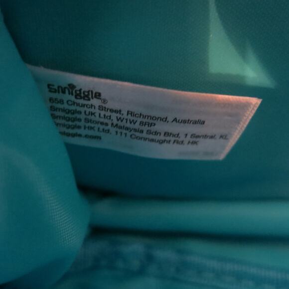 SMIGGLE Owl Purse/Handbag/Makeup Bag/Pencil Case Glitter Zippers Pom Poms Blue - Picture 12 of 12